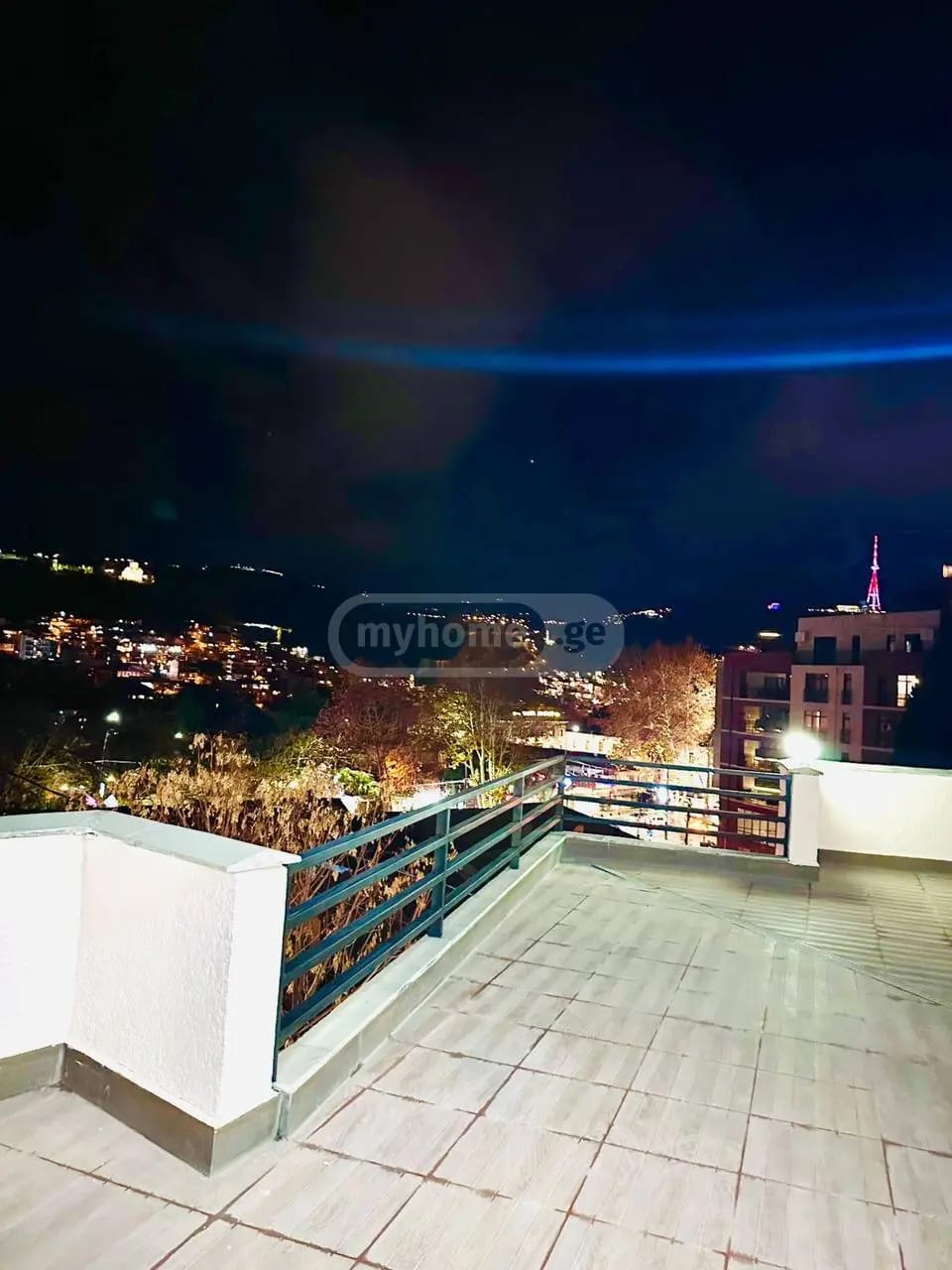 Rooftop terrace night view, Tbilisi Old Town